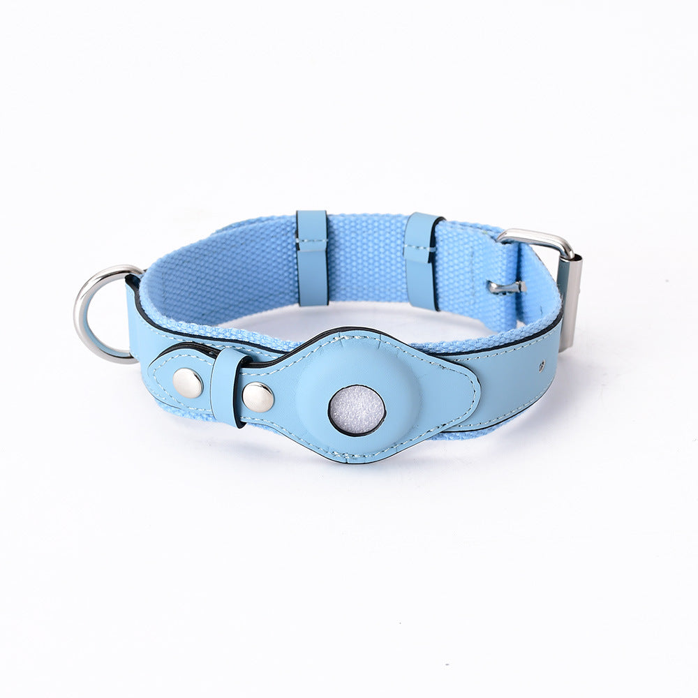 Premium Leather AirTag Dog Collar