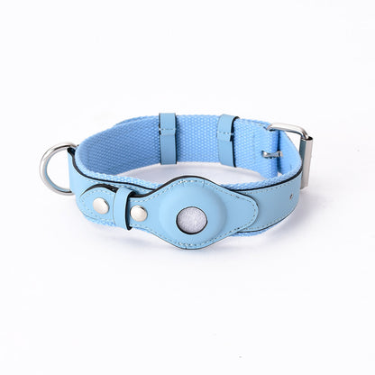 Premium Leather AirTag Dog Collar